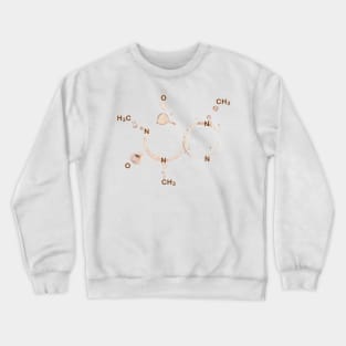 Coffee Ring Caffeine Chemical Structure Crewneck Sweatshirt